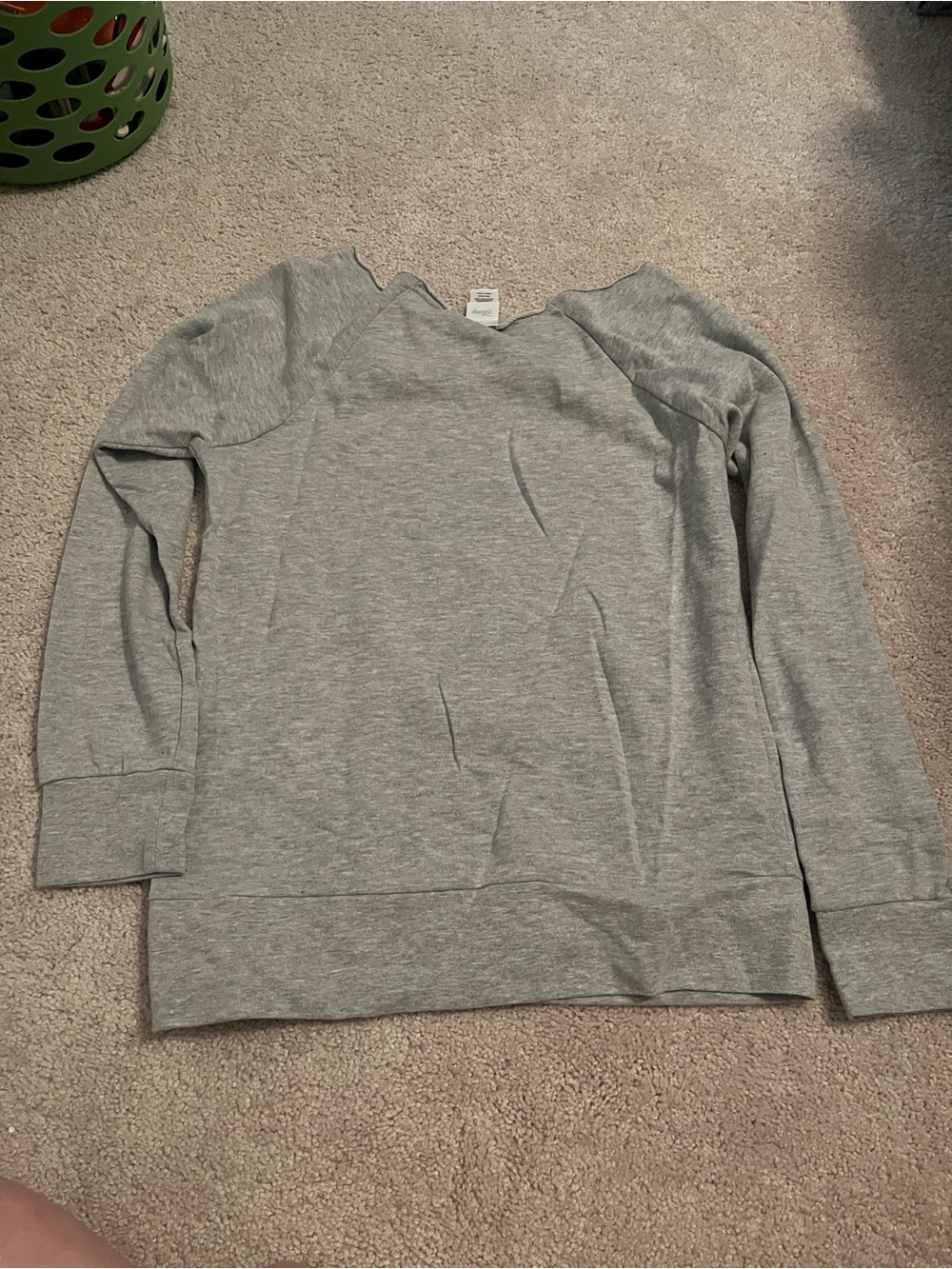 Disney Gray Sweatshirt with Black and Gold Sequin Minnie Accent - Picture 7 of 7